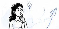 Content marketing idea illustration