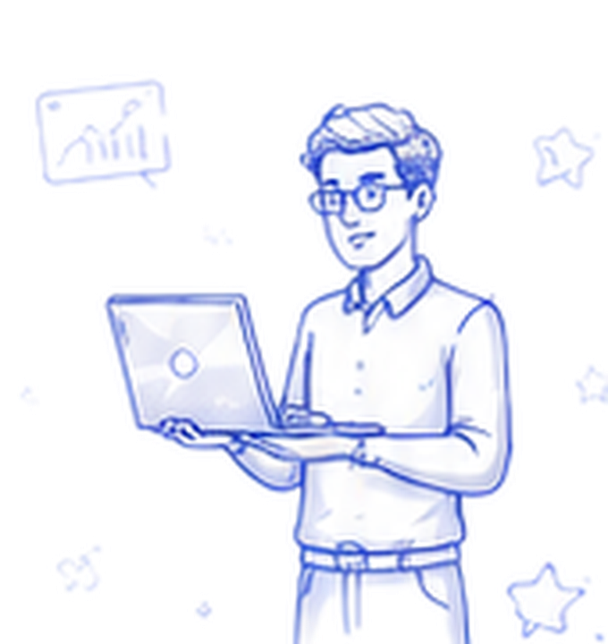 Designer working on a laptop
